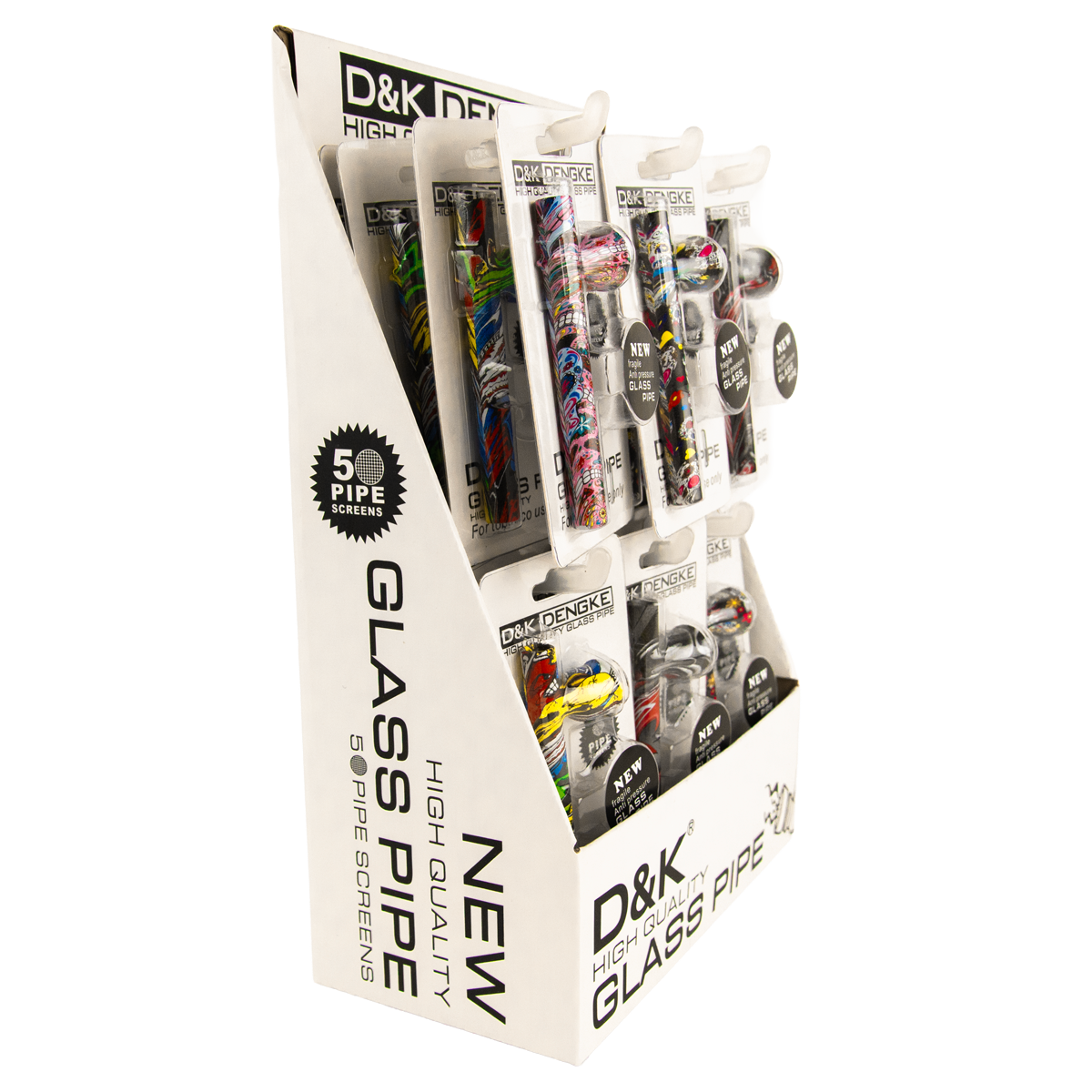 D&K Smokers Pipes: Metal Skull Design (24 pack)