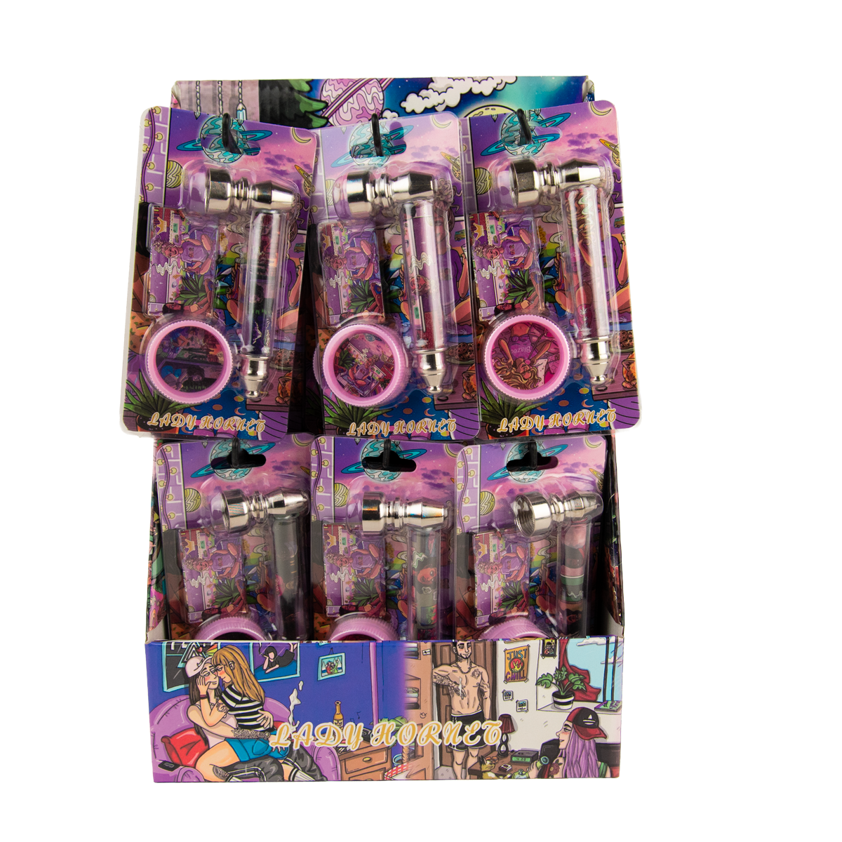 Smokers Pipes Pink Lady Hornet (24 Pack)