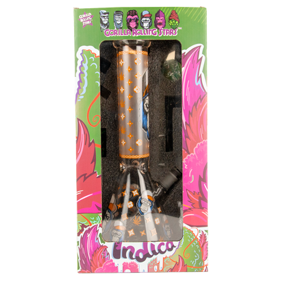 Large Bong Smokers Set - Indica Gorilla Rolling Stars