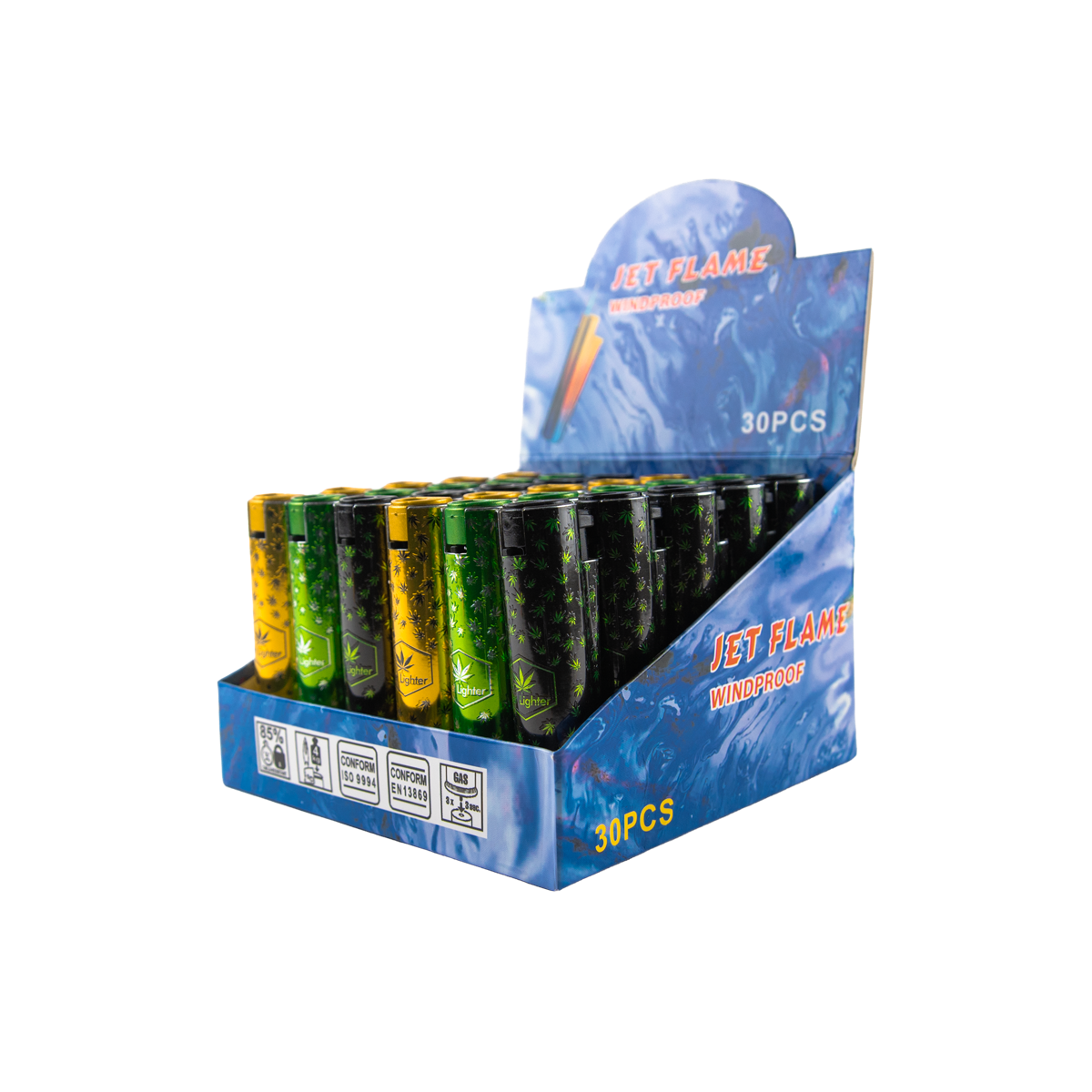 Sparkys Metallic Jet Lighters (30 Pack)
