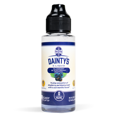 Dainty's 80ml E-Liquid Shortfills - Blueberry Blackcurrant Menthol
