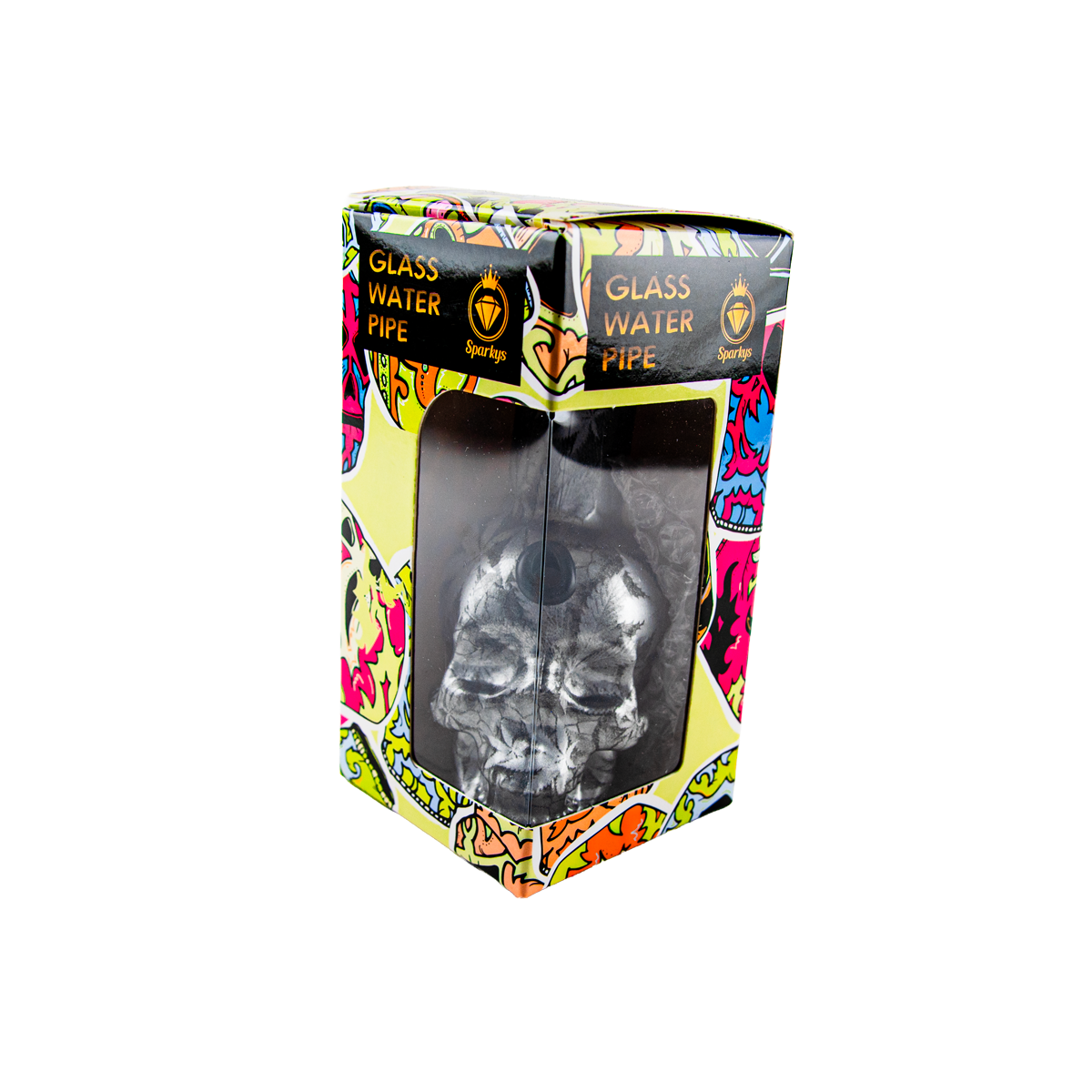 Sparkys Mini Glass Skull Bong