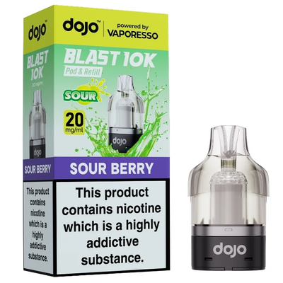 Vaporesso Dojo Blast 10K Pod Refills: Sour Berry - 20mg