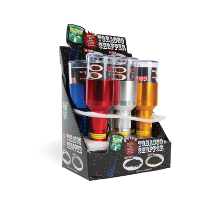 Electric Tobacco Choppers: Metallic - Large (6 Pack)
