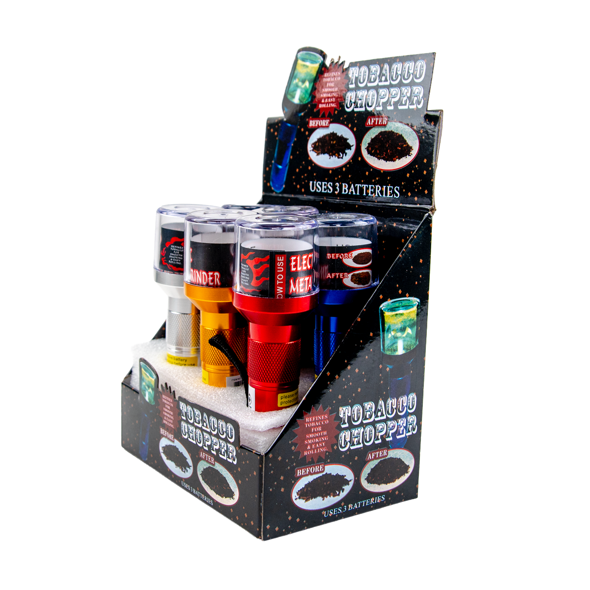 Medium Electric Metallic Grinders (6 Pack)