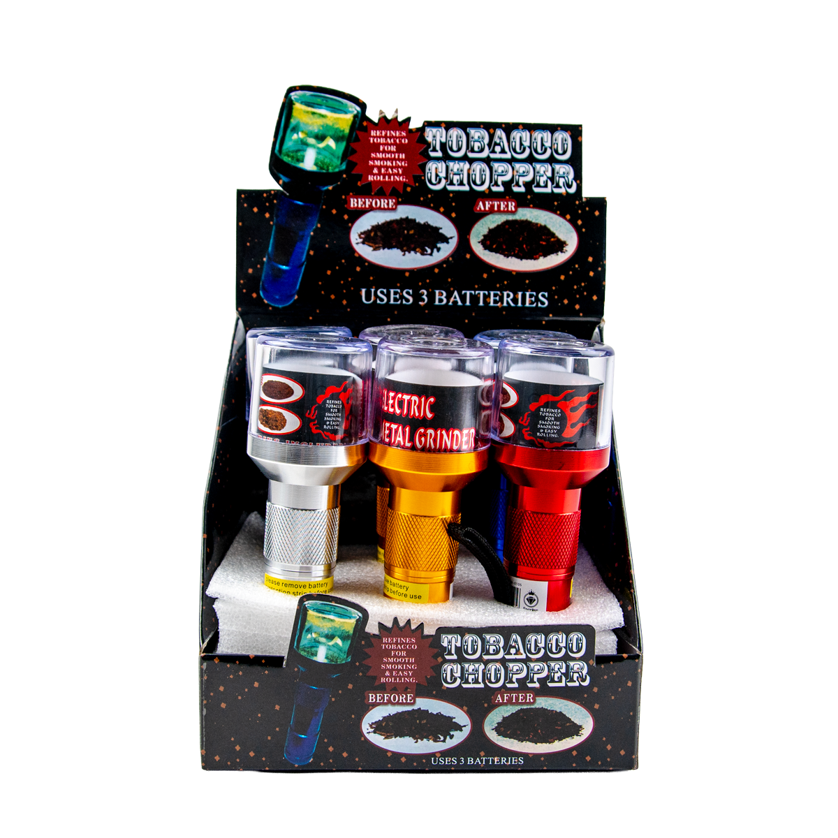 Medium Electric Metallic Grinders (6 Pack)