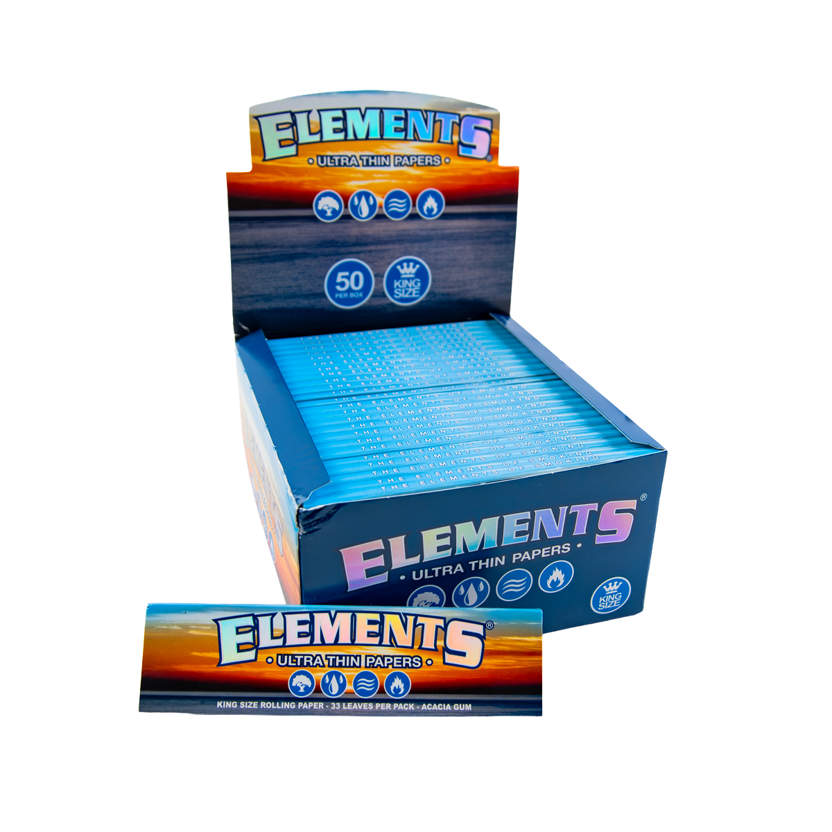 Elements Ultra Thin King Size Papers (50 Pack)