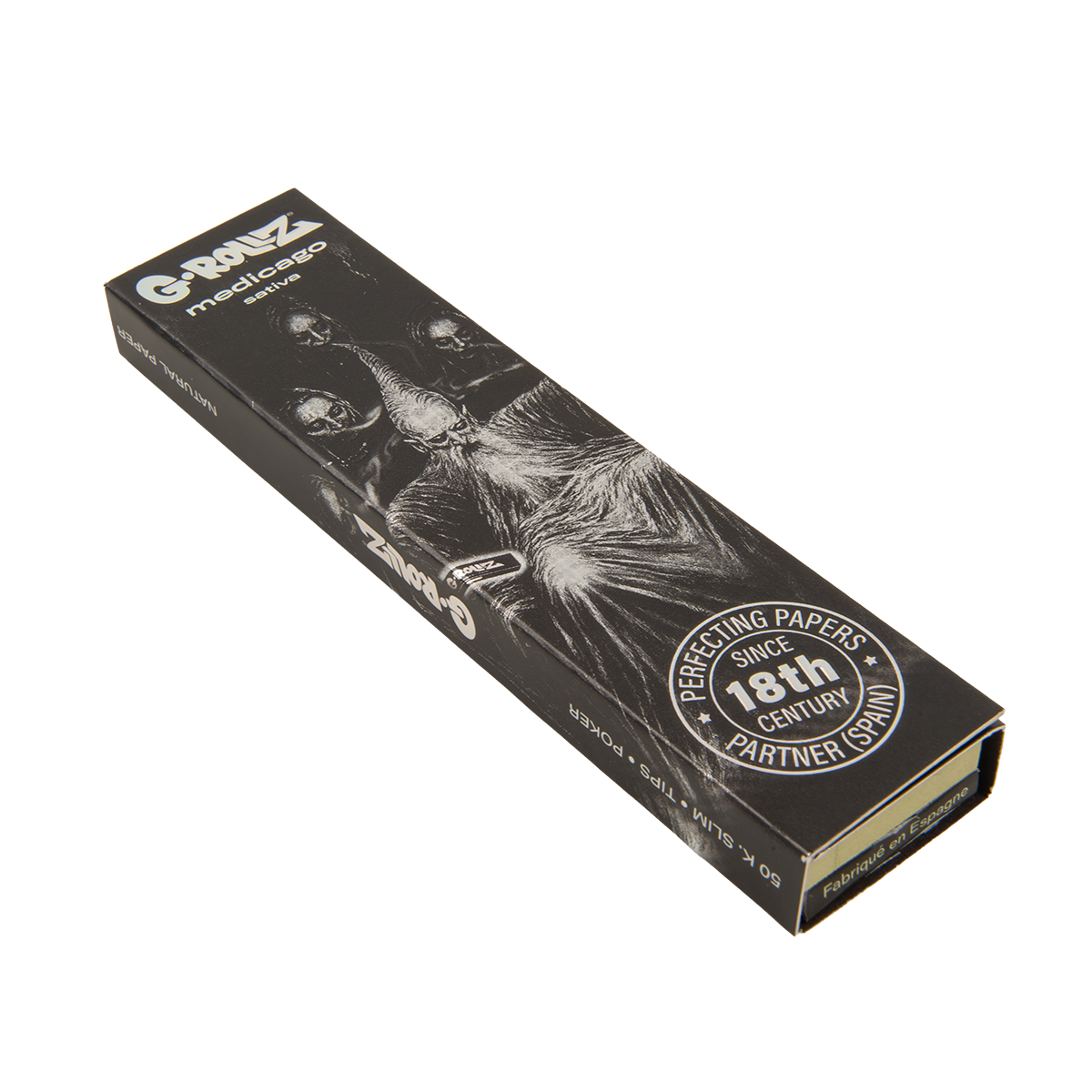 G-Rollz Dark Matter Medicago Sativa King Size Papers + Tips + Poker - (20 Pack)