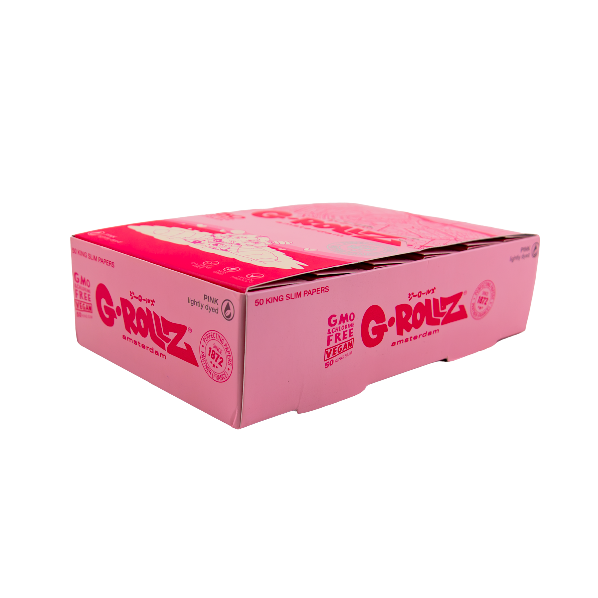 G-Rollz Pink Manga Connoisseur Papers Tips And Poker (24 Pack)