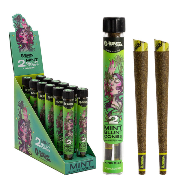 Buy G-Rollz Terpene Infused Blunt Cones - Mint (12 pcs) | CBD ...