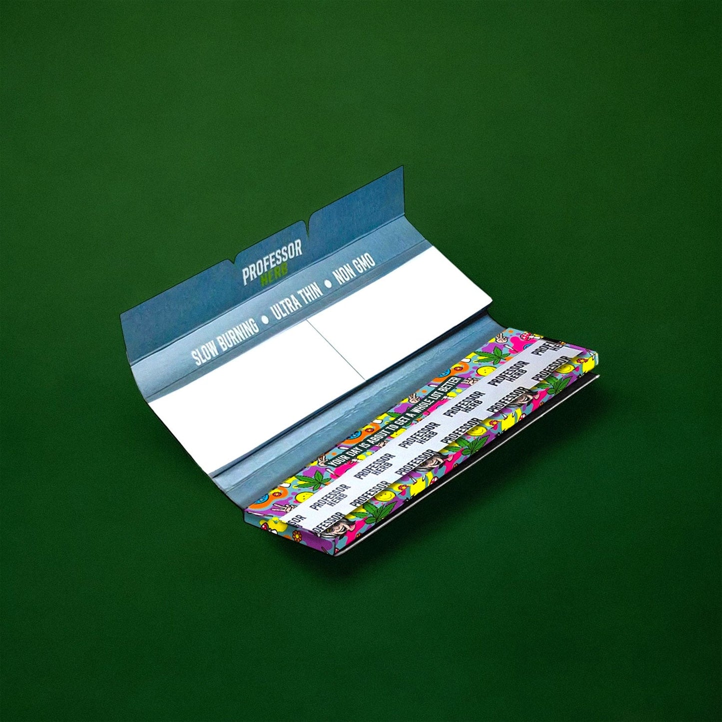 Professor Herb King Size Rolling Papers & Tips - Ultra Thin Rice Paper (Full Box)