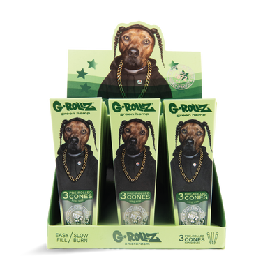 G-Rollz Ape King Size Pre-Rolled Cones: Pets Rock Organic Hemp - 3 Cones (24 Pack)