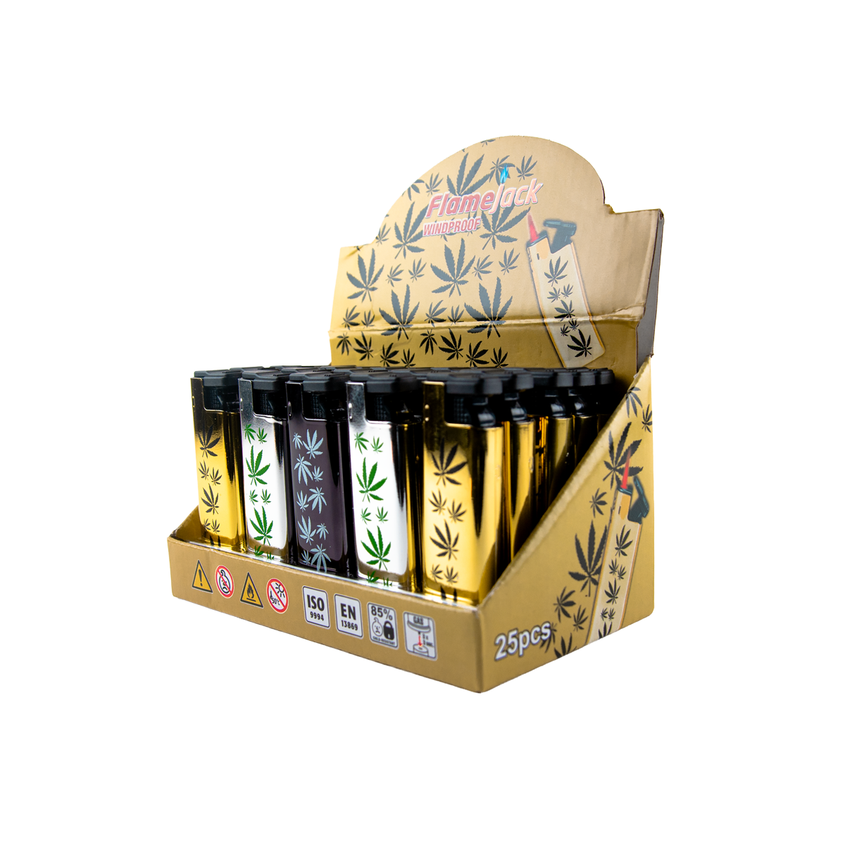 Flamejack Windproof Lighters (25 Pack)