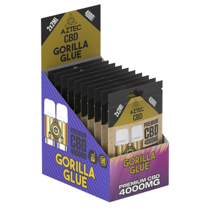 Aztec CBD Premium CBD Pods 4000mg 2x2ml - Gorilla Glue