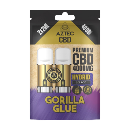Aztec CBD Premium CBD Pods 4000mg 2x2ml - Gorilla Glue