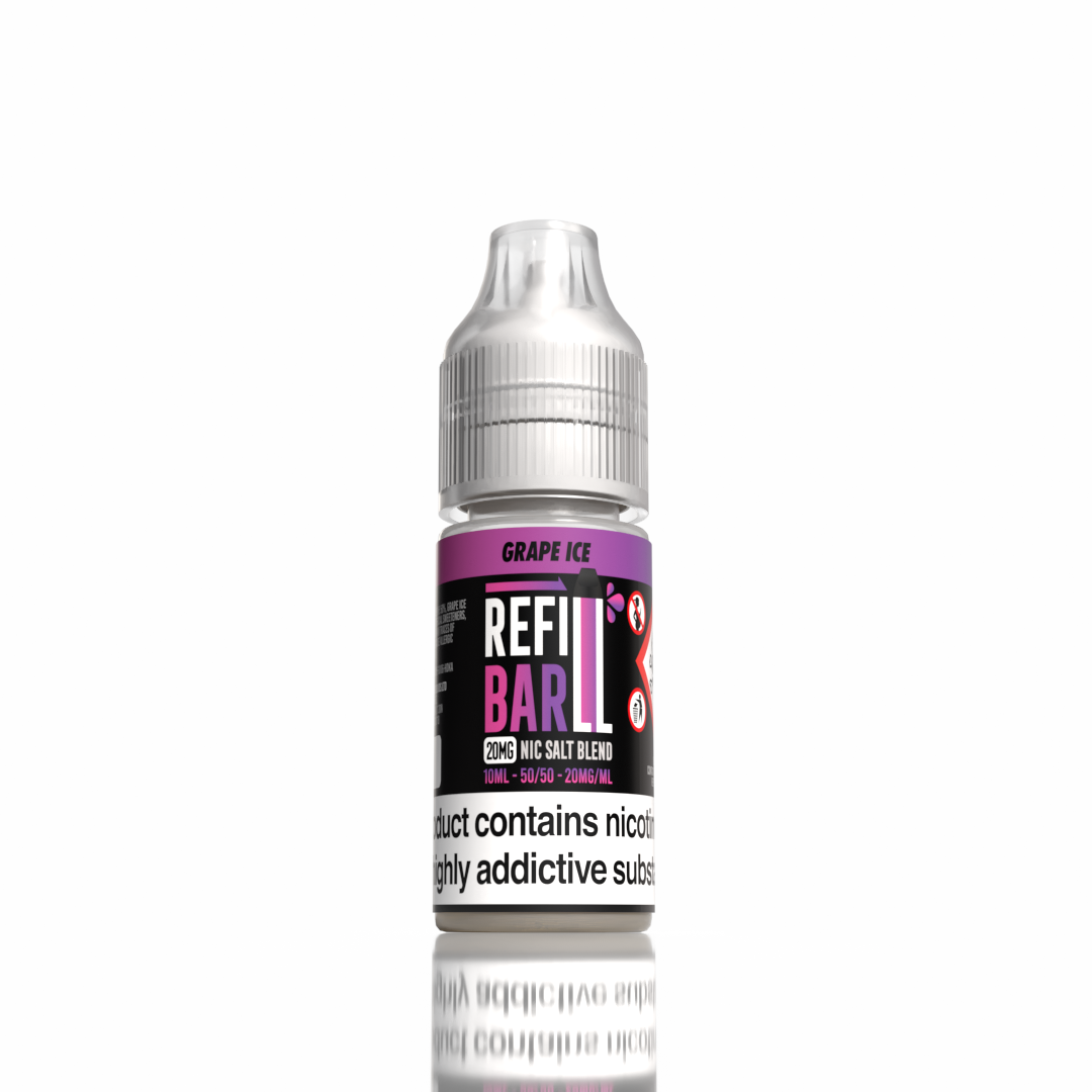 Refill Bar Salts Grape Ice 10ml 50vg - (Pack Of 20)