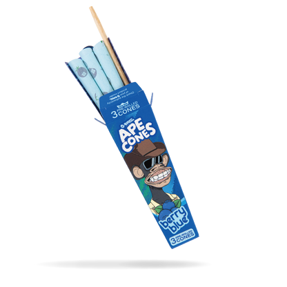 G-Rollz Ape King Size Pre-Rolled Cones: Berry Blue - 3 Cones (24 Pack)