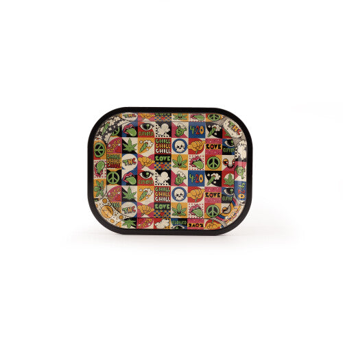 Euphoria Rolling Tray Small - Groovy