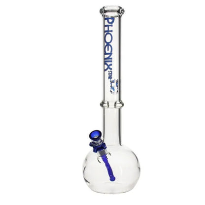 Phoenix Star: 7mm Thick 18" Ice Catcher Straight Glass Bong (HF103)