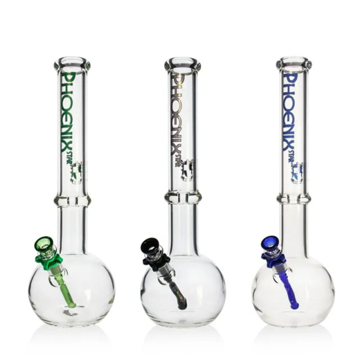 Phoenix Star: 7mm Thick 18" Ice Catcher Straight Glass Bong