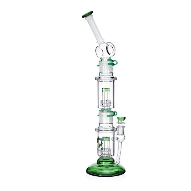 Phoenix Star 18 Inch Dual Matrix Percolator Bubbler Bong - (HF205)