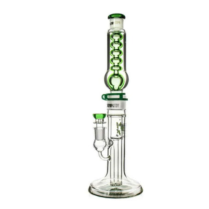 Phoenix Star: 16" Freezable Straight Tube Glycerine Bong With Recycler And Showerhead Perculator - (HF508)