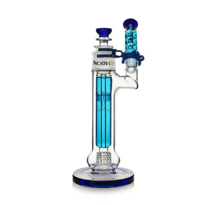 Phoenix Star: 11" Freezable Glycerine Bubbler Bong With Matrix Percolator - (HF510)