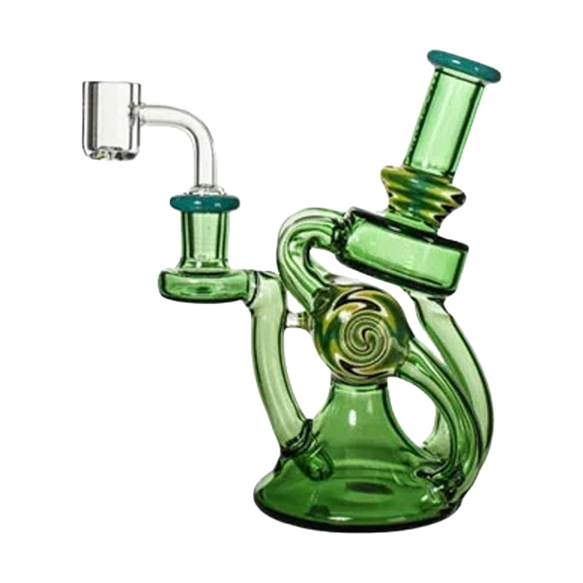 Phoenix Star: 6.8" Recycler Dab Rig With Quartz Banger