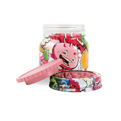 Hall of Weed Grinder Jar: Assorted Designs - 250ml (6 Pack)