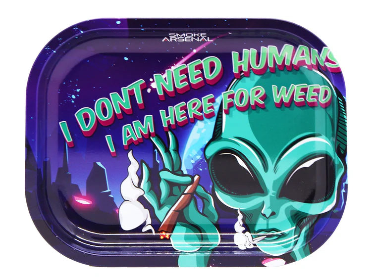 Smoke Arsenal Rolling Tray Small - Here For Weed