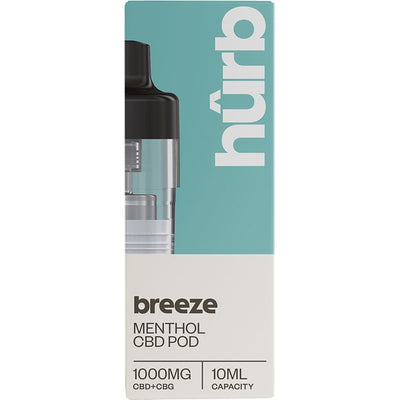 Hûrb Breeze CBD Refill Pod CBD+CBG 1000mg 10ml - Menthol