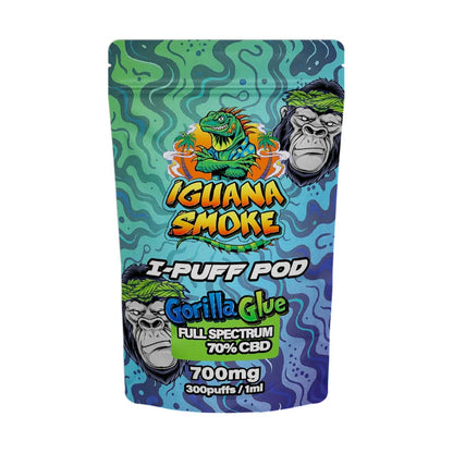 Iguana Smoke I-Puff Replacement Pod: Gorilla Glue - 700mg (Single Piece)