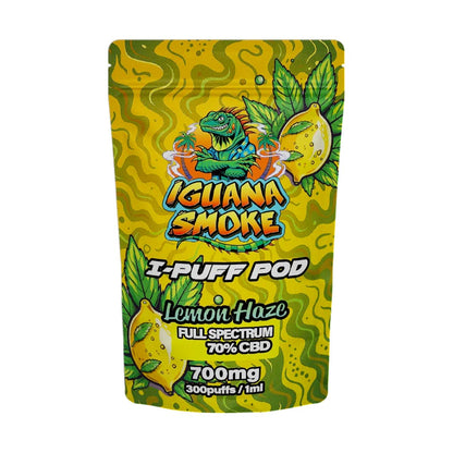 Iguana Smoke I-Puff Replacement Pod: Lemon Haze - 700mg (Single Piece)