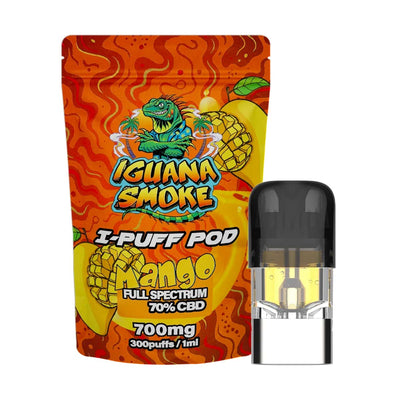 Iguana Smoke I-Puff Replacement Pod: Mango - 700mg (Single Piece)