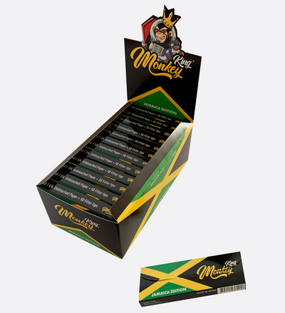 Monkey King 1¼ Rolling Papers & Filter Tips (Jamaica Edition) (24pcs)