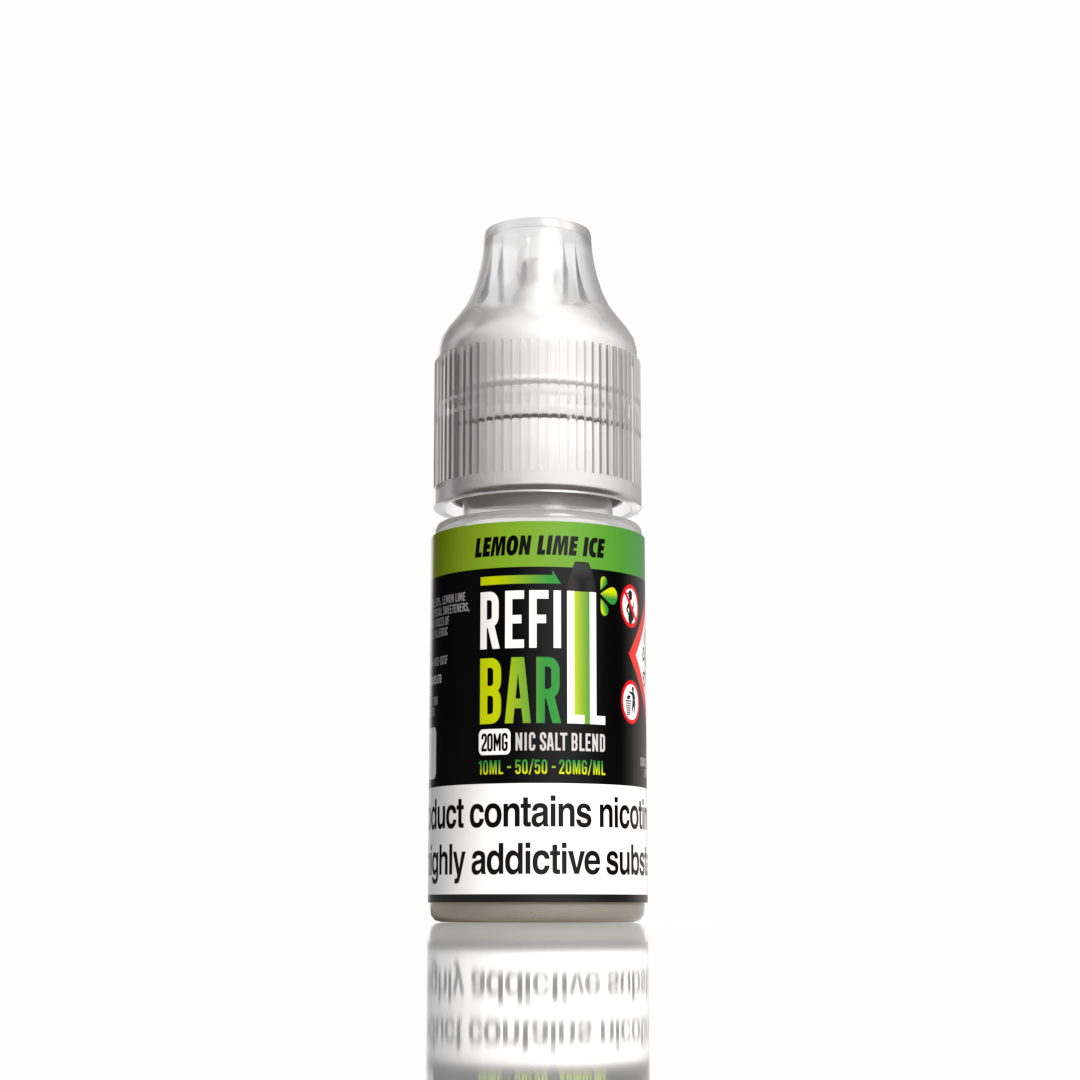 Refill Bar Salts Lemon Lime Ice 10ml 50vg - (Pack Of 20)