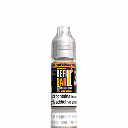 Refill Bar Salts Lemon Peach Passionfruit Ice 10ml 50vg - (Pack Of 20)
