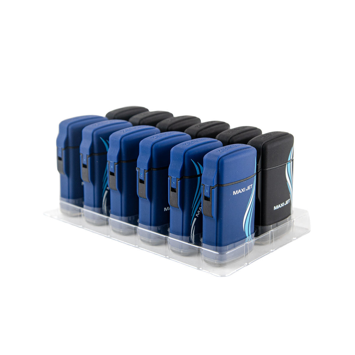 Zengaz Zl-10 Rubberized Maxi Jet Lighters (12 Pack)