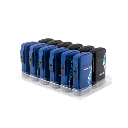 Zengaz Zl-10 Rubberized Maxi Jet Lighters (12 Pack)