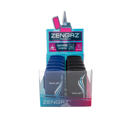 Zengaz Zl-10 Rubberized Maxi Jet Lighters (12 Pack)
