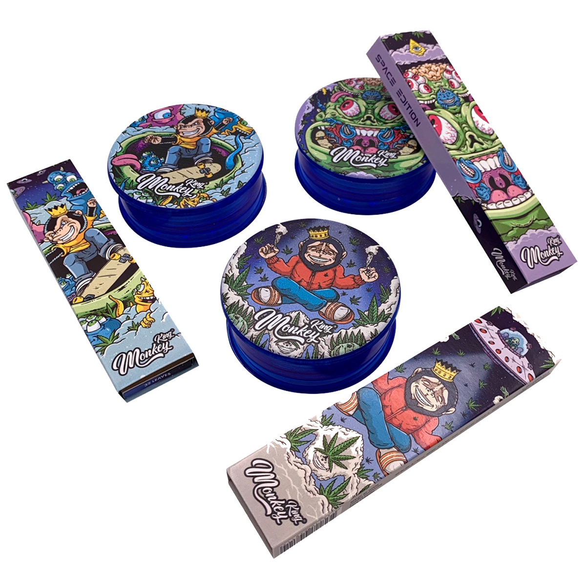 Monkey King Space Edition Papers, Tips & Grinders Pack (24pcs)