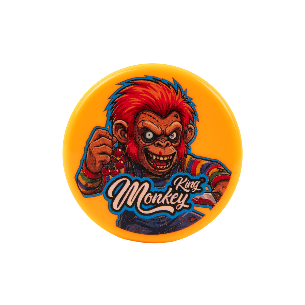 Monkey King Acrylic 3 Part Grinders - (12 Pack)