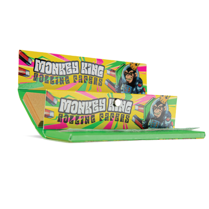 Monkey King Rolling Papers & Tips: Ready To Fly - King Size Unbleached (24 Pack)