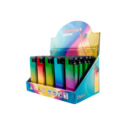 Flamejack Windproof Lighters (25 Pack)