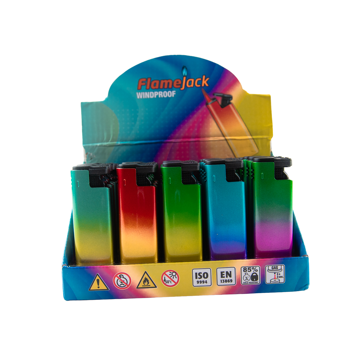 Flamejack Windproof Lighters (25 Pack)