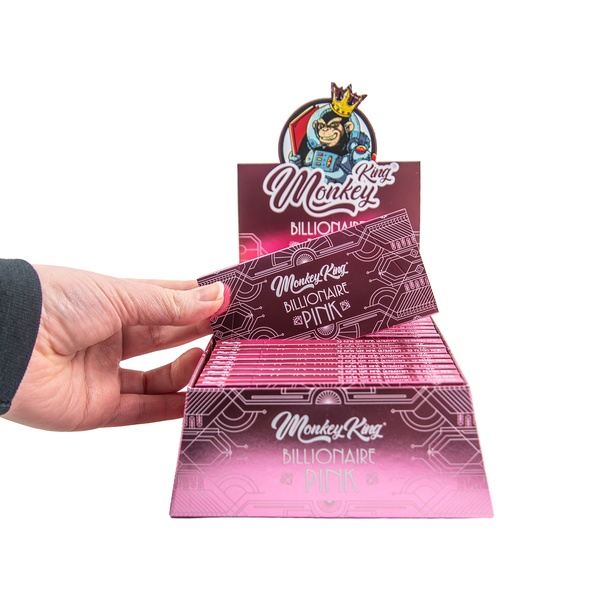 Monkey King Billionaire Pink Kingsize CDU With Pack