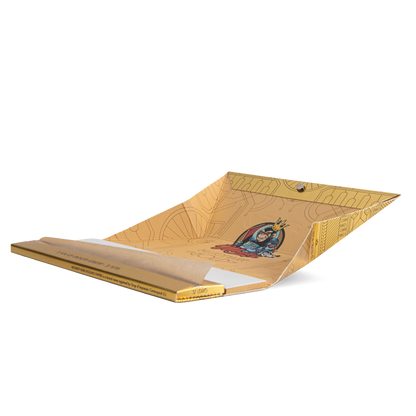 Monkey King Rolling Papers & Tips: Billionaire Gold XL - Extra Long (24 Pack)