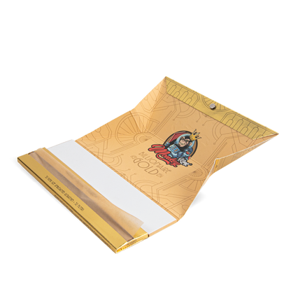 Monkey King Rolling Papers & Tips: Billionaire Gold XL - Extra Long (24 Pack)