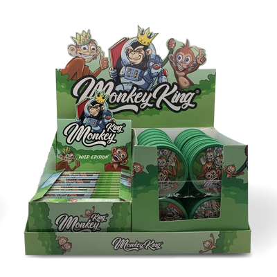 Monkey King Wild Pack: Grinders, Rolling Papers & Tips (24 Pack)