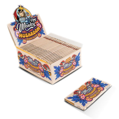 Monkey King Mushroom Unbleached King Size Papers & Tips (24pcs)